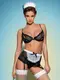 Maidme комплект черный Obsessive S/M