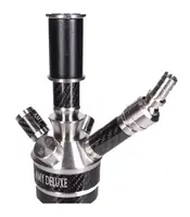 Кальян AMY Deluxe 26.02 Carbonica Solid висота 60 см чорний