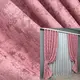 Комплект штор (2шт. 1х2,7м.) из ткани вельвет "Мрамор". Цвет розовый. Код 1730ш 31-790