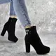 Ботильоны женские Fashion Truman 2416 40 размер 25,5 см Черный