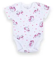 Боди детский хлопковый с коротким рукавом для девочки GABBI BD-21-5-1/1 Малиновый на рост 68 (12618)