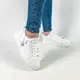 Кроссовки кеды женские белые из эко кожи