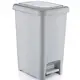 Ведро для мусора с крышкой Zambak ZP-421 15 л серое