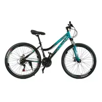 Велосипед спортивный 26" Corso KLEO, рама стальная 15", переключатели Saiguan, 21 скорость, собран на 75%. Turquoise (137741)