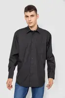Рубашка мужская классическая, цвет черный, 244R330