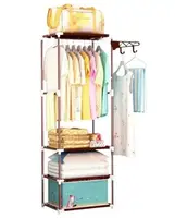 Шкаф - органайзер NEW BOXY COAT RACK Сборная вешалка с полками и крючками для одежды