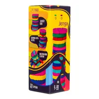 Настольная игра Strateg Colors Jenga мини на русском языке 30816