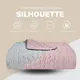 Покрывало на кровать Silhouette 220x240 IDEIA двухстороннее прочная стежка ткани антиаллергенное мята