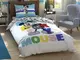 Постельное белье Подросток TAC Disney Mickey Colour Face 160х220см