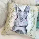 Подушка с мешковины Виньетка Зайчик 45x45 см (45PHB_23M015)