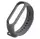 Силиконовый ремешок для фитнес-браслета Mi band M6/7/8 (Темно-серый)