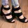 Женские босоножки Fashion Salty 3017 40 размер 25,5 см Черный
