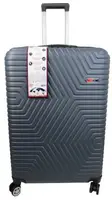 Большой пластиковый чемодан на колесах 115L GD Polo графитовый
