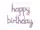 Набор надувных шариков Happy Birthday 14361 2 предмета фиолетовый