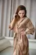 Женский Велюровый Халат 702 - Карамель (S-XL)