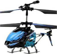 Вертоліт на пульті 3-к і/ч мікро WL Toys S929 з автопілотом (синій)