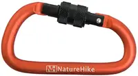 Карабін багатофункціональний з муфтою Naturehike D-type 80 мм NH15A008-D Orange