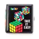 Комплект зажигалка + портсигар \"Rubik\"s 3 кубика