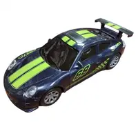 Машина на радіокеруванні Porsche JT 627 підсвітка фар, акумулятор 3.7V Чорна із зеленим