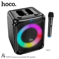 Акустика-караоке HOCO Frequency portable BT speaker DS59 |BT5.0, TF/USB/AUX, 40W, 4H, 1mic|