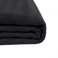 Простирадло Iris Home Готель - Сатін Страйп 1*1 чорний 100*200*25 на резинці