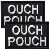 Набор шевронов 2 шт с липучкой Ouch Pouch 5x8 см вышитый патч шеврон нашивка