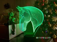 Сменная пластина для 3D светильников "Лошадка 3" 3DTOYSLAMP