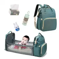 Сумка-рюкзак трансформер для мамы с кроваткой Diaper Bag