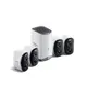 Камера видеонаблюдения Baseus Security N1 Outdoor Camera 2K 4-Cam Kit |145°, 16Gb eMMC (16TB Max), Color Night vision, IP67|