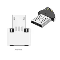Адаптер до кабелю MicroUSB-USB XoKo XK-AC055-SL сріблястий