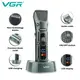 Аккумуляторная машинка для стрижки VGR V-696 с 4 насадками LED