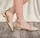 Туфли женские Fashion Zeke 2438 39 размер 25 см Бежевый