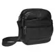 Мужская кожаная сумка через плечо Borsa Leather K11030-black