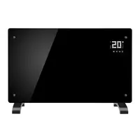 Конвекторный обогреватель 2в1 Volt Polska TermoGlass Pro 2000W Wi-Fi SMART Black
