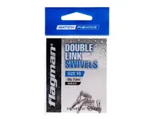 Фидерный двойной вертлюжок Flagman Double Link Swivels № 10. 5 шт
