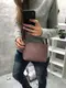 Бронза - клатч Lady Bags на три отделения каждое на молнии 1038
