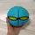Мяч-трансформер со светом "Flat Ball Disc: Мячик-фризби", синий