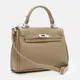 Женская кожаная сумка Borsa Leather K1608be-beige