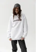 Худи женский oversized GBI CHANGE Белый размер L/XL (13419-ж)