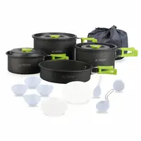 Набір посуду для кемпінгу Starcamp Cookware set 3-4 HX-CK07 black