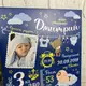 Деревянная детская метрика постер с фотографией