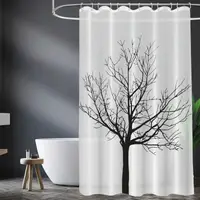 Штора для ванной TIANA KRAINE TREE 180х180з кольцами 12 шт