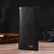Мужской вертикальный бумажник из натуральной кожи CANPELLINI 21898 Черный