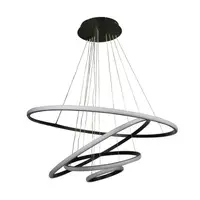 Потолочная LED люстра, светильник светодиодный черная Sunlight 6026/2+4+6+8