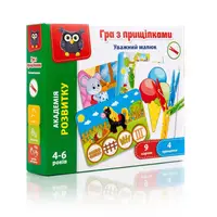 Игра с прищепками "Внимательный малыш" VT5303-12 укр