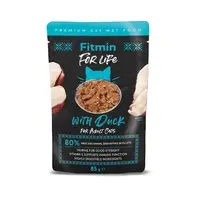 Влажный корм для котов с  филе утки  Fitmin For Life cat pouch adult duck 85g