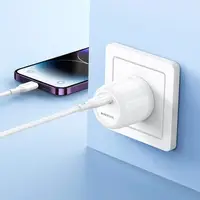 Адаптер сетевой Borofone Lustrous single port charger BA92A |1Type-C, 3A/20W, PD/QC|