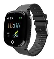 Дитячі смарт-годинник Lemfo HW11 Aqua Plus з камерою і GPS відстеженням (Чорний)