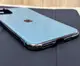 Силиконовый чехол для iPhone 11 Pro Max - Глянец с рамкой под металл, Серо-голубой+Серебро