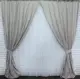 Комплект (2шт. 1 х3,1м.) готовых штор, лен-блэкаут, коллекция "Лён Короед". Цвет серый. Код 488ш(Б) 31-045